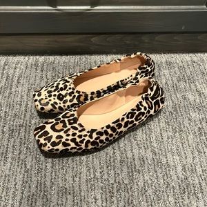 J  Crew Anya ballet flats in calf hair